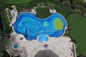 Un Van Gogh au fond de sa piscine