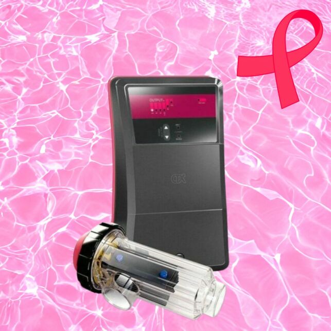 Gardez votre piscine propre tout en soutenant la cause avec cet électrolyseur au sel rose unique !
