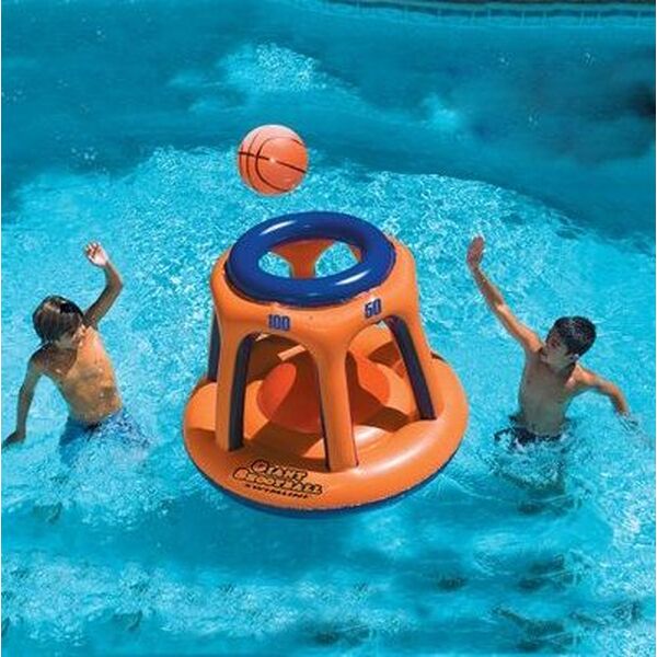 Panier de basket gonflable géant pour piscine