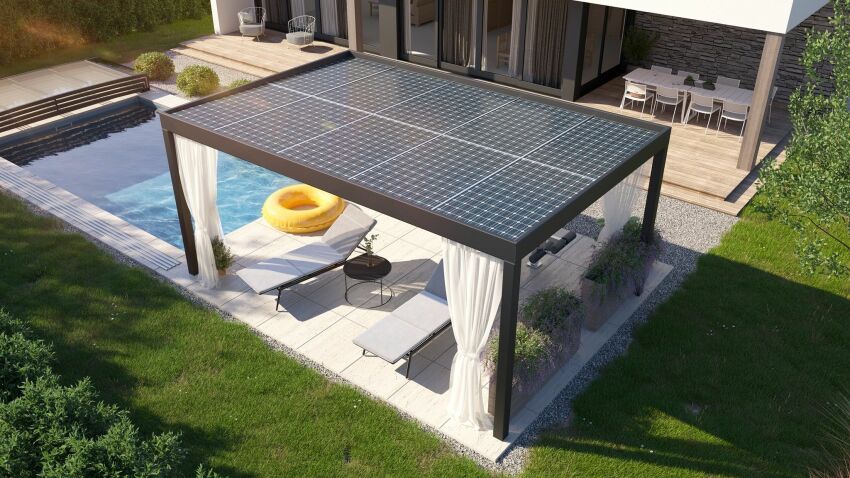 Pergola Solar : nouveau système innovant par Alukov &nbsp;&nbsp;