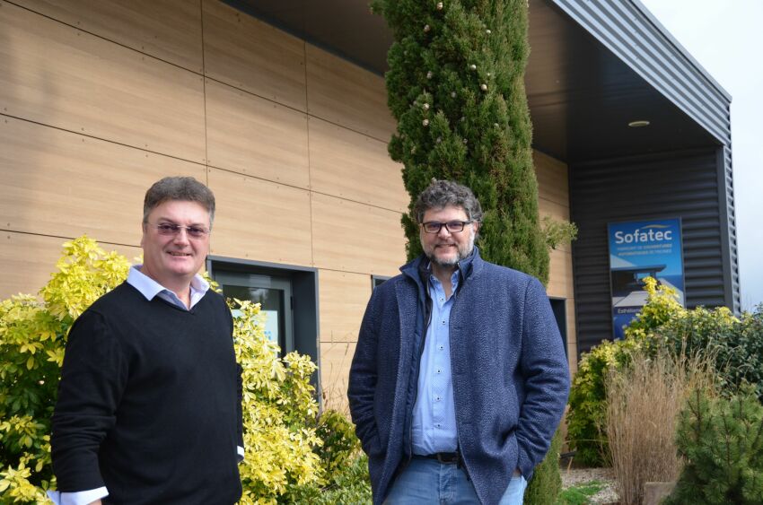 Philippe Guérin (Directeur de Sofatec Cérans) et Lionel Borel (Directeur de Sofatec Auralp) 