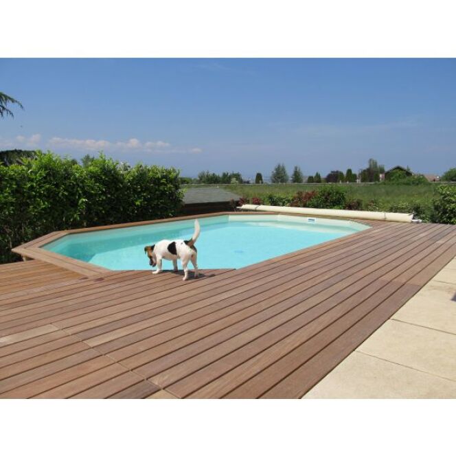 piscine bois 8 pans