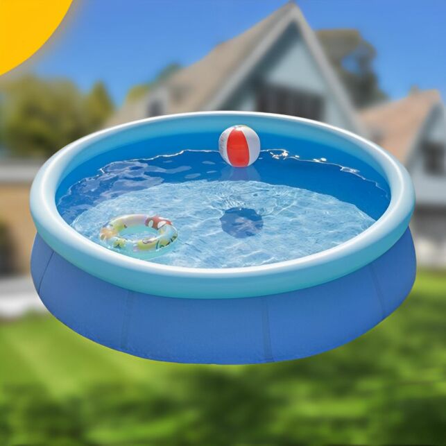 Continuez à vous baigner dans cette piscine gonflable incontournable pour moins de 100€ ! Piscine gonflable Baroni Home