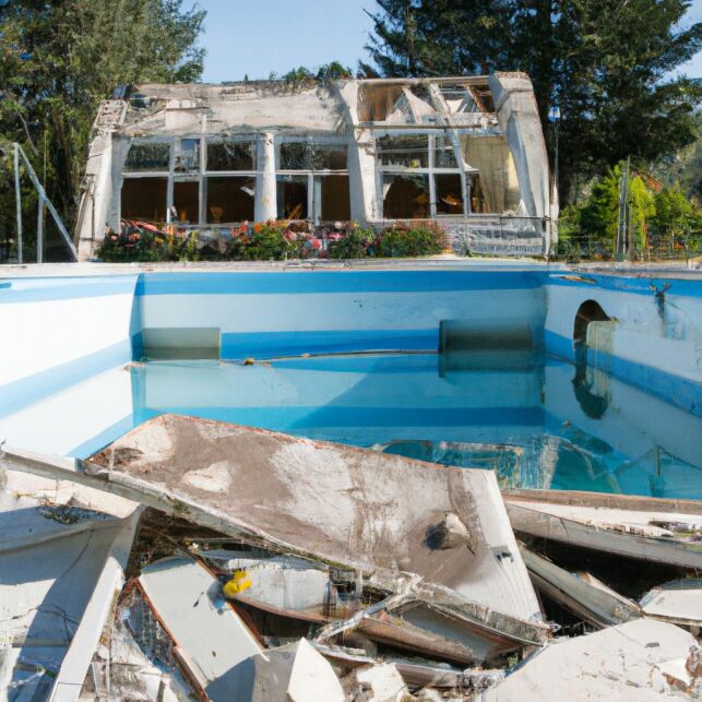 Les catastrophes naturelles peuvent endommager votre piscine