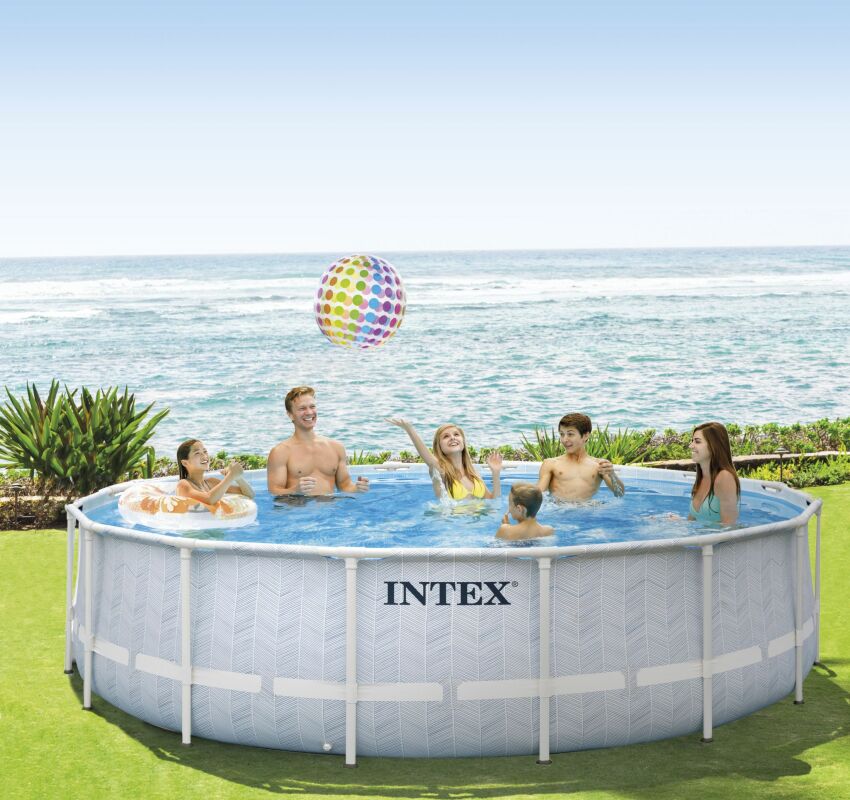 Piscine Chevron ronde : nouveauté Intex 2023&nbsp;&nbsp;