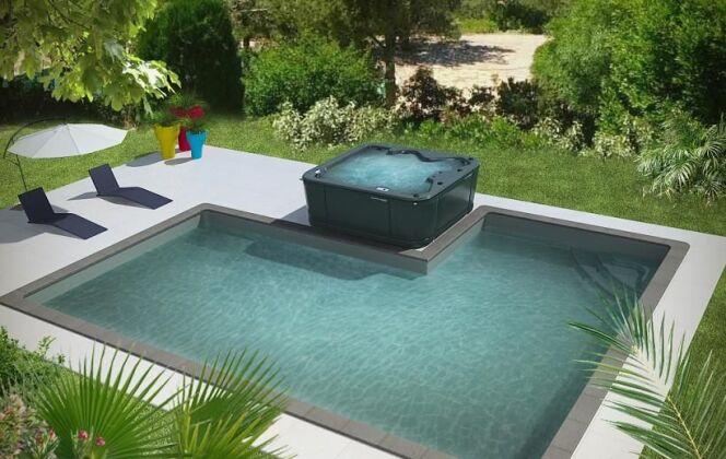 Piscine “concept Piscine + Spa“ par Aquilus © Aquilus Piscines