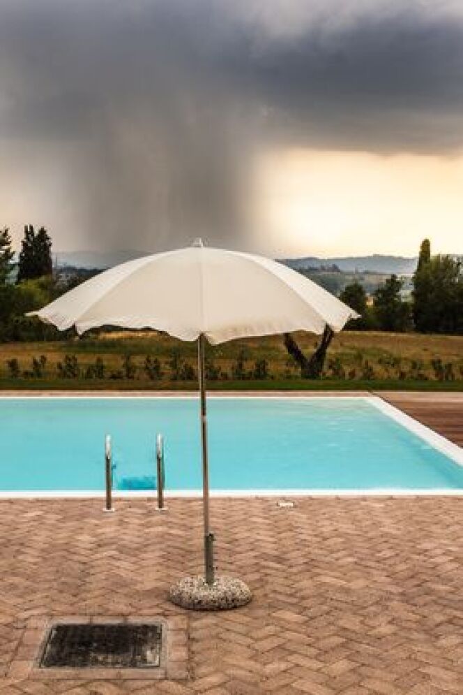 pompe piscine orage