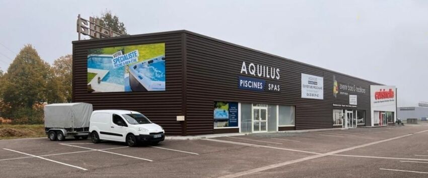 Piscine et Spa du Lion, le nouveau magasin Aquilus Piscines et Spas situé à Botans, près de Belfort&nbsp;&nbsp;