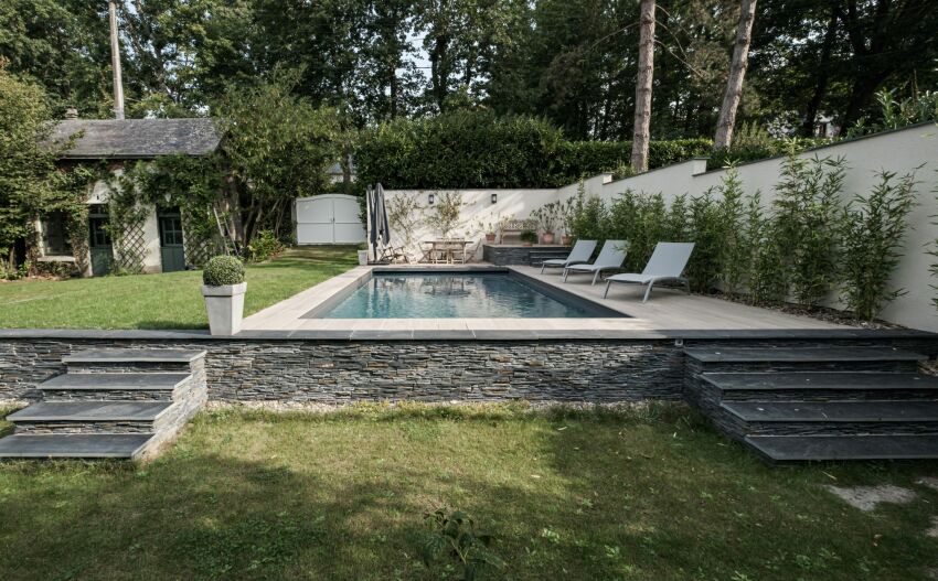 Piscine familiale de forme angulaire de moins de 40m² - Trophée Argent ex-aequo&nbsp;&nbsp;