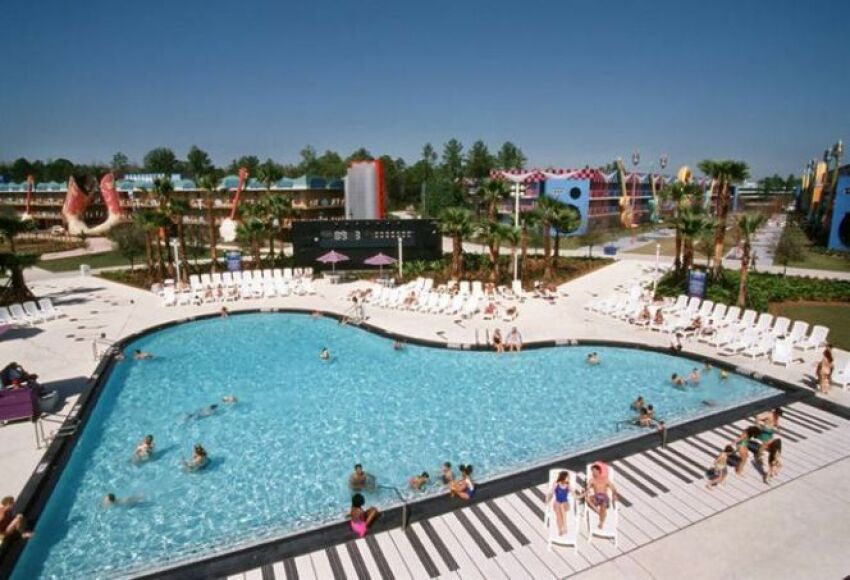 Piscine piano du Walt Disney’s All Star Music Resort à Orlando&nbsp;&nbsp;