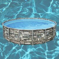 Passez un été inoubliable grâce à la piscine tubulaire ronde Power Steel Stone – à moins de 500€, c'est l'affaire de l'année ! 