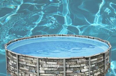 Passez un été inoubliable grâce à la piscine tubulaire ronde Power Steel Stone – à moins de 500€, c'est l'affaire de l'année ! 