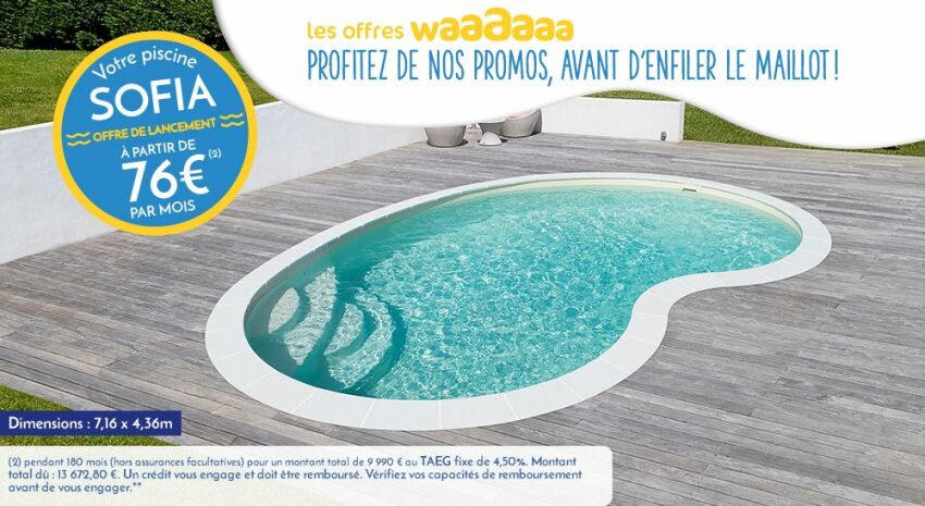 Piscine Sofia de Waterair à 76€ par mois&nbsp;&nbsp;