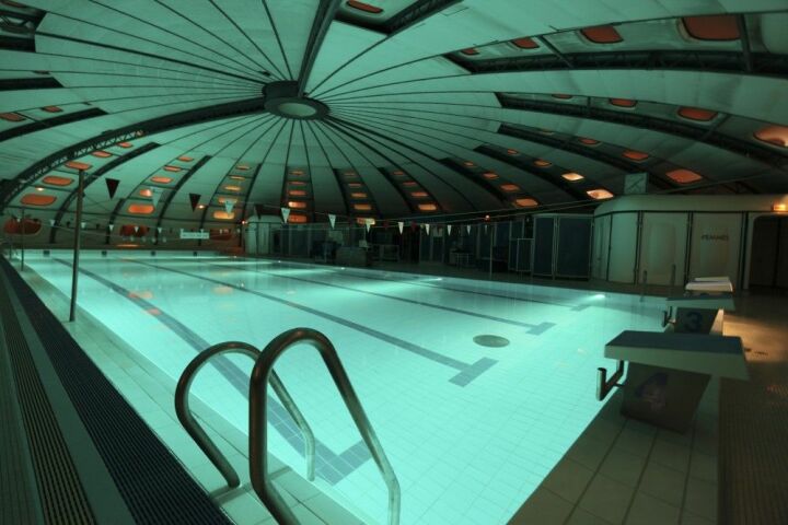Piscine tournesol Mulinghausen aux Lilas Piscine tournesol Mulinghausen aux Lilas