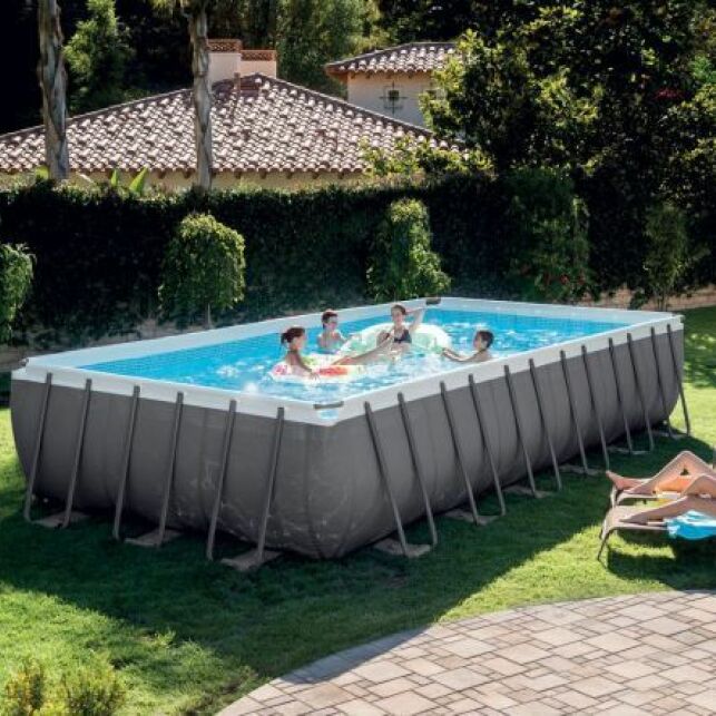 Piscine tubulaire rectangle Ultra Silver