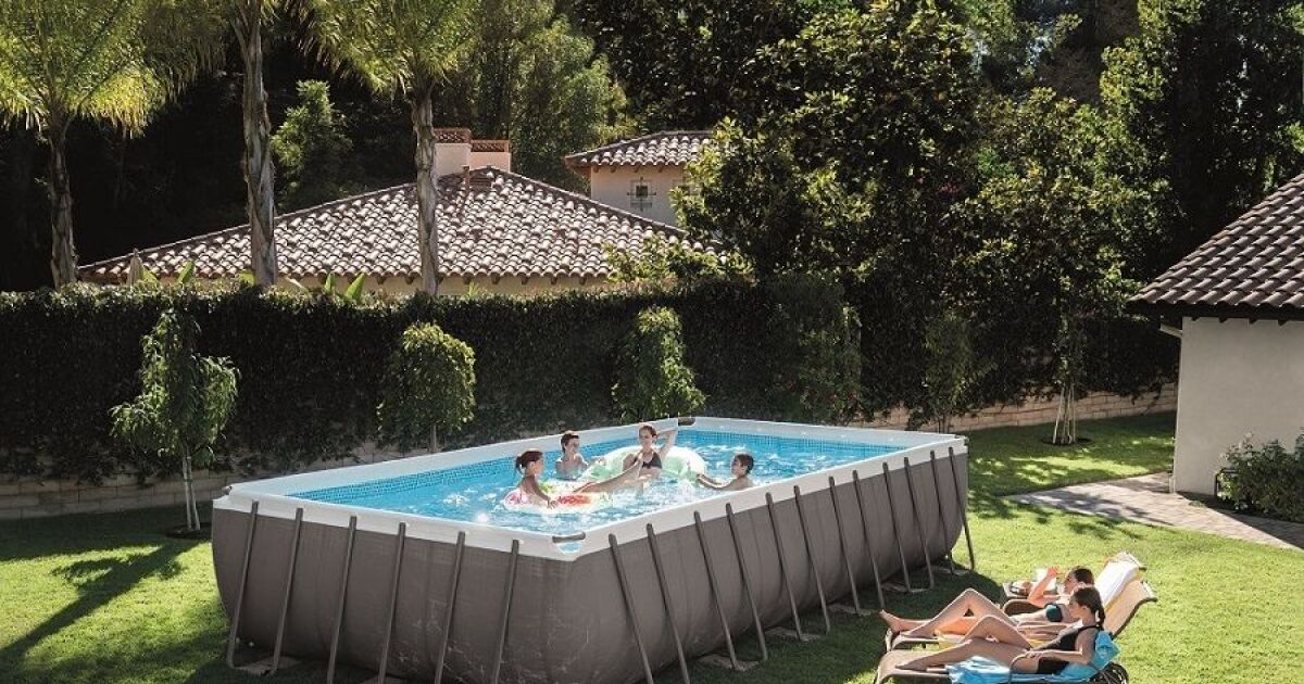 La piscine tubulaire rectangulaire