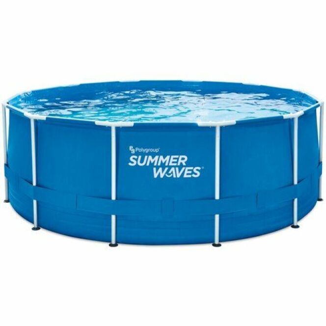 Piscine tubulaire ronde Ø3,66 x 1,22m Summer-Waves avec pompe DR
