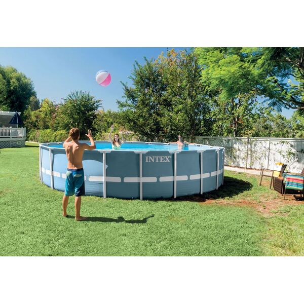 Piscine Tubulaire Ronde Prism Frame Piscine Hors Sol Intex Piscine