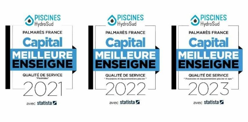 Piscines HydroSud : Meilleure Enseigne Piscine pour la 3e année consécutive
