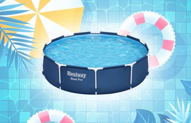Plongez dans un océan de fraîcheur avec cette piscine Bestway Steel Pro disponible à un super prix !