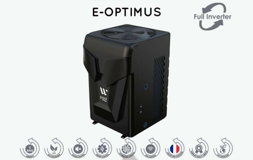 Pompe à chaleur E-Optimus par Wpool : rendement et consommation optimisées&nbsp;&nbsp;