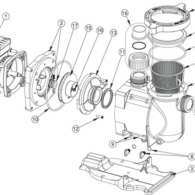 Pompe de filtration piscine Pentair SuperFlo DR