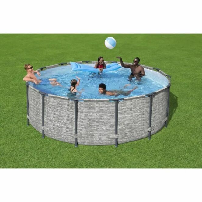 Piscine tubulaire Power Steel Stone  © Bestway