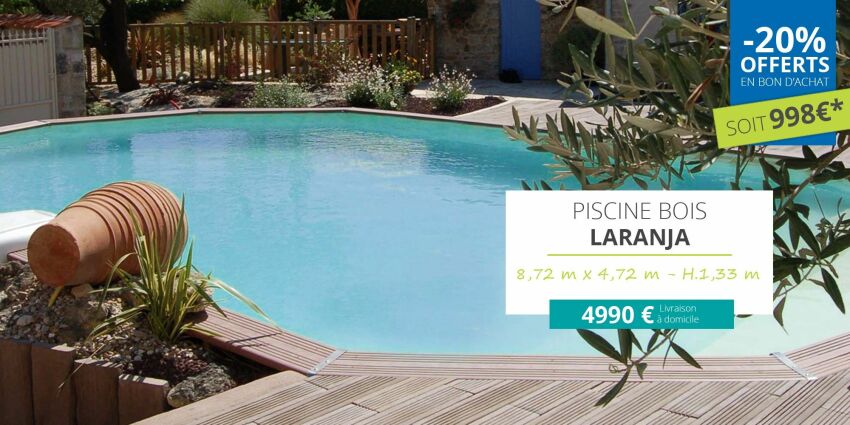Promotion Jardimagine : piscines hors-sol en bois&nbsp;&nbsp;