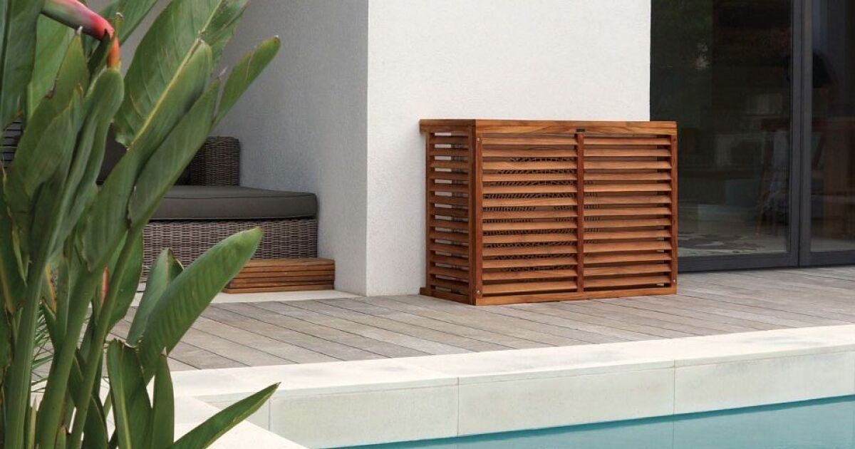 Housse Protection Pompe à Chaleur Extérieur 98x40x75cm - Étanche Poussière - Aluminium Et Coton