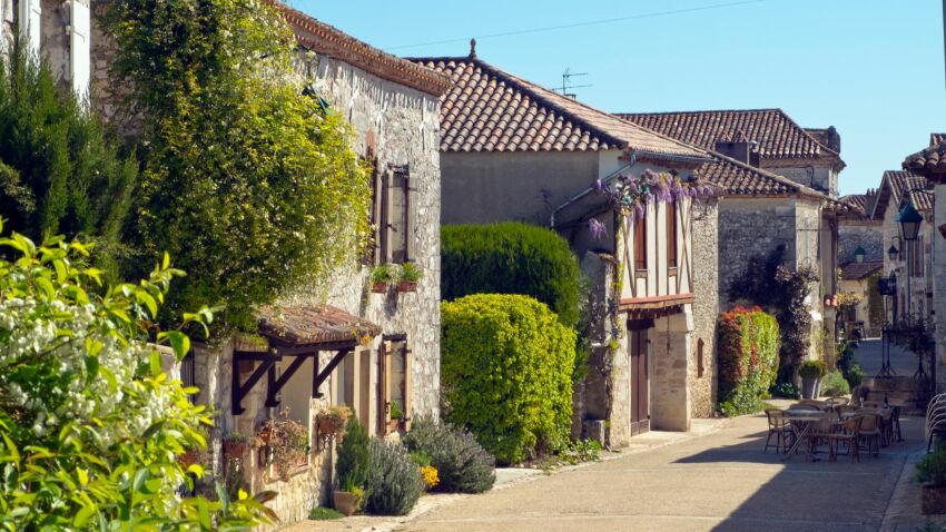 Le village de Pujols dans le Lot-et-Garonne&nbsp;&nbsp;