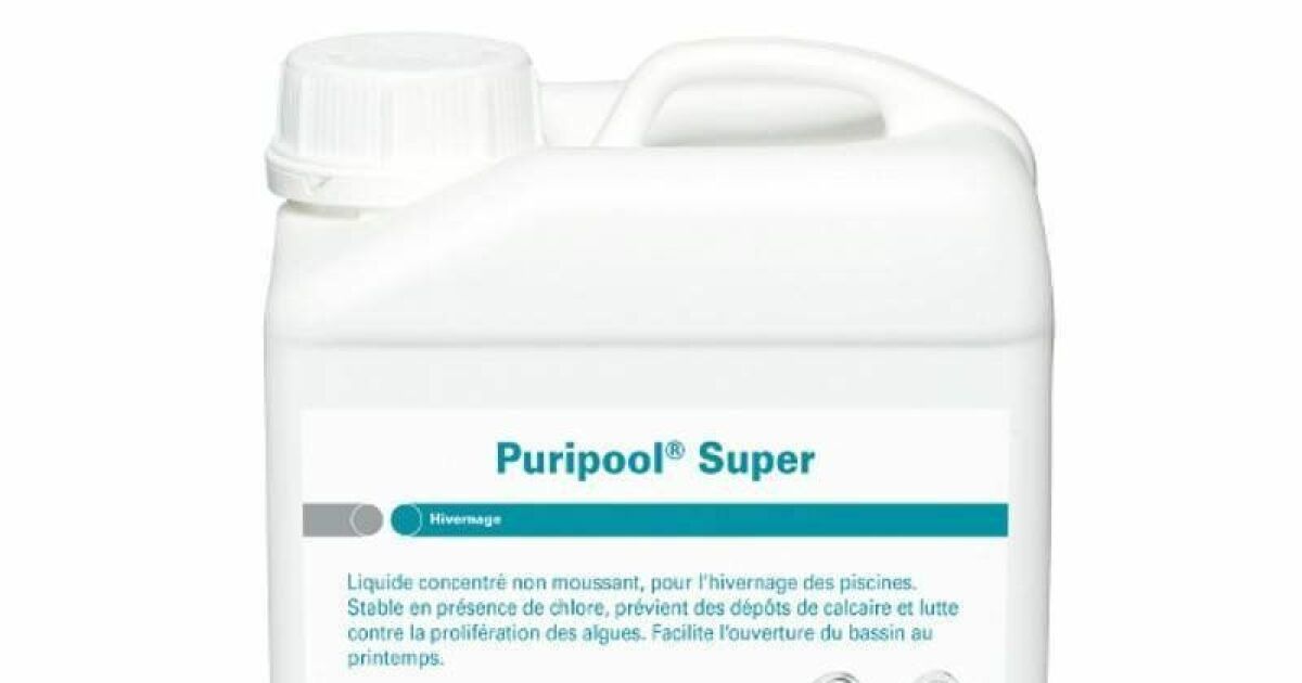 Produit d'hivernage liquide pour piscine BAYROL Puripool super, 1 litre