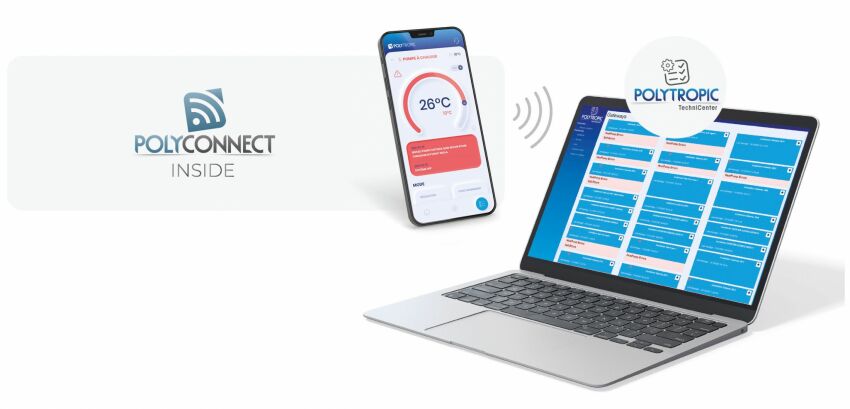 Le système PolyConnect Inside  permet de se connecter facilement à la pompe à chaleur&nbsp;&nbsp;