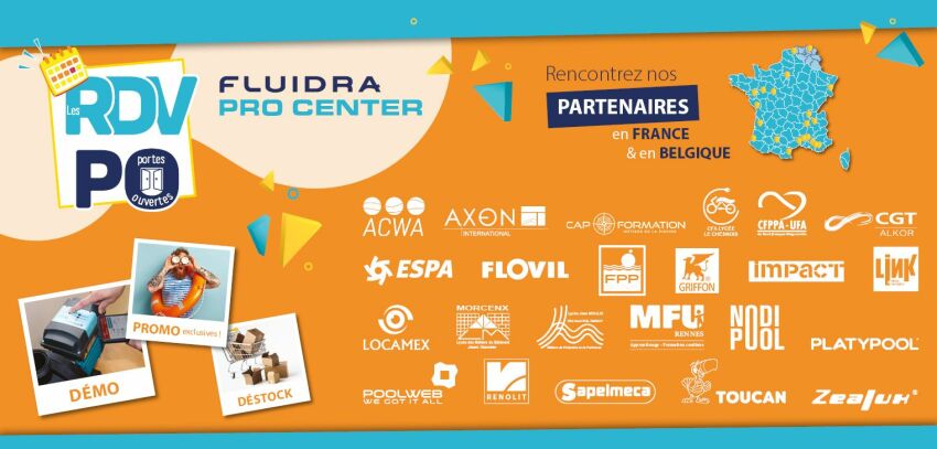  « Rendez-vous Portes Ouvertes » dans les agences Fluidra PRO Center : un nouveau format de rencontre entre professionnels de la piscine&nbsp;&nbsp;