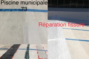 réparation fissure piscine Sud Résine Rhône Alpes