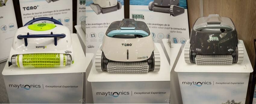 Robots de piscine modèle Sunny Price, modèle TEMO et modèle BOTIA, par Hydro Sud Direct 