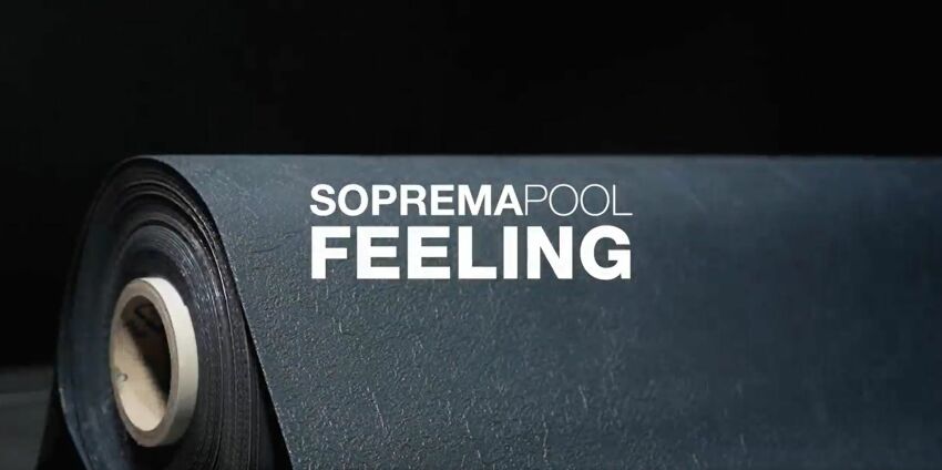 SOPREMAPOOL présente sa nouvelle membrane armée pour piscines FEELING&nbsp;&nbsp;