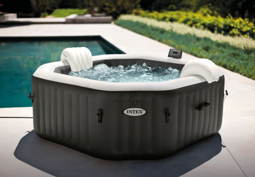 Spa gonflable PureSpa Carbone, par Intex&nbsp;&nbsp;