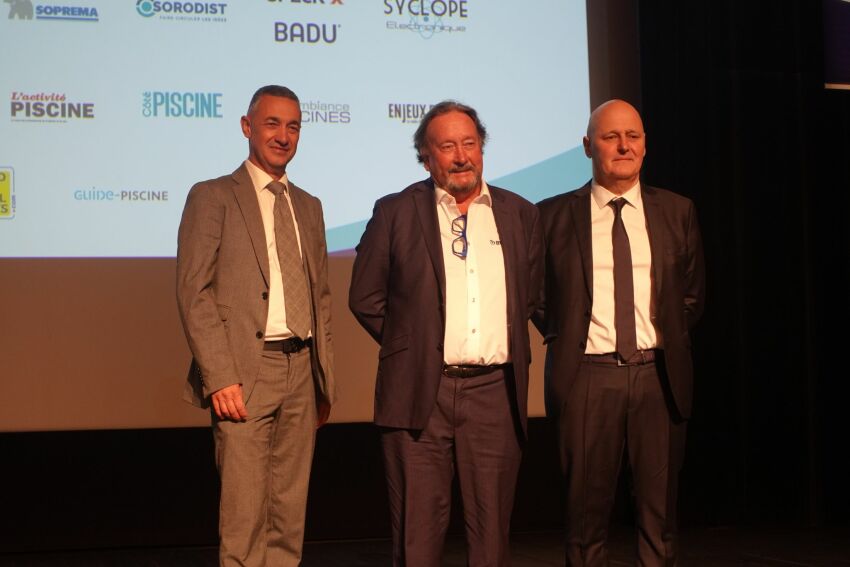 Stéphane Figueroa, actuel président de la FPP, et ses prédécesseurs Gilles Mouchiroud, et Philippe Bach&nbsp;&nbsp;