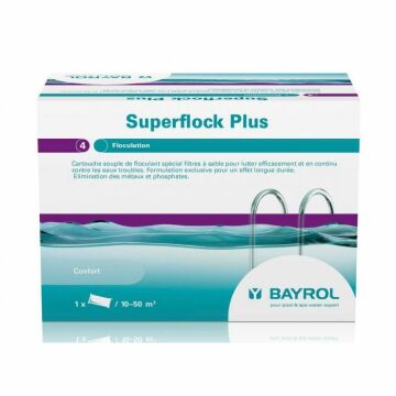 Floculant à cartouches Bayrol Superflock Plus 1 kg pour piscine