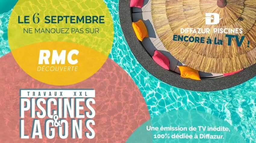 « Travaux XXL : Piscines et Lagons » : à découvrir sur RMC Découverte le 6 septembre 2023&nbsp;&nbsp;