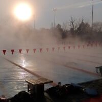 Entraînement hivernal au M.O.N (Mulhouse Olympic Natation)