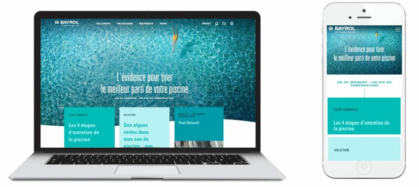 Un nouveau site internet pour Bayrol&nbsp;&nbsp;