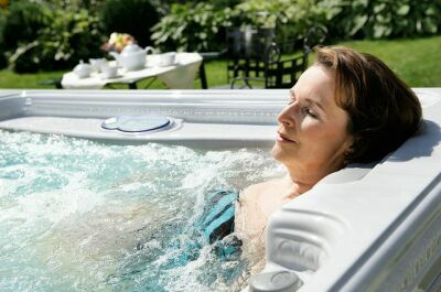 Le spa avec aquabike intégré