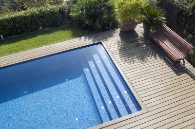 Volet de piscine en PVC