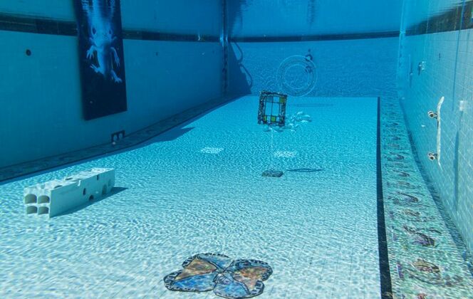 Une exposition d’art...dans une piscine ! © ian byers-gamber / machine project.