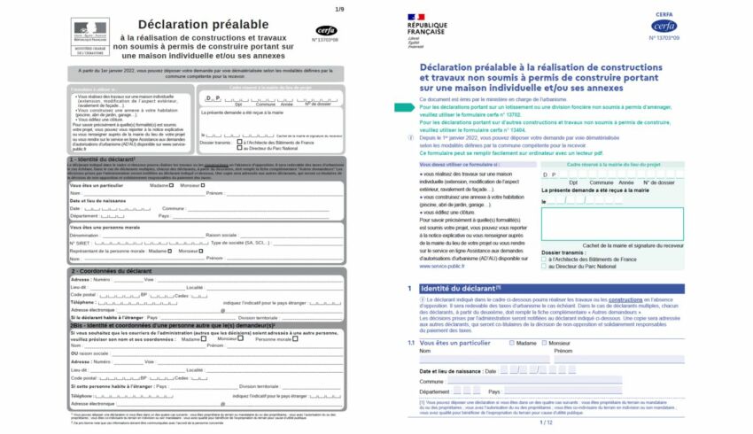 Une nouvelle version des formulaires Cerfa pour l'obtention d'un permis de construire et les déclarations de travaux&nbsp;&nbsp;