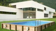 Une piscine avec ossature bois : esthétique et stable