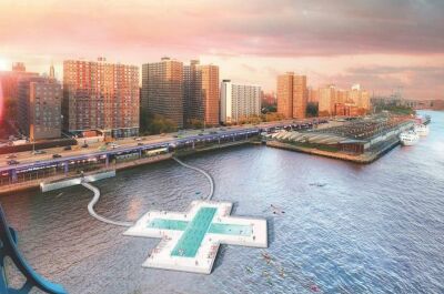 Une piscine flottante sur l'East River à New York : "+Pool"