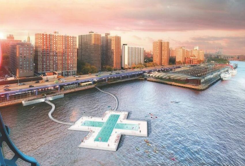 Une piscine flottante sur l'East River à New York : "+Pool"
&nbsp;&nbsp;