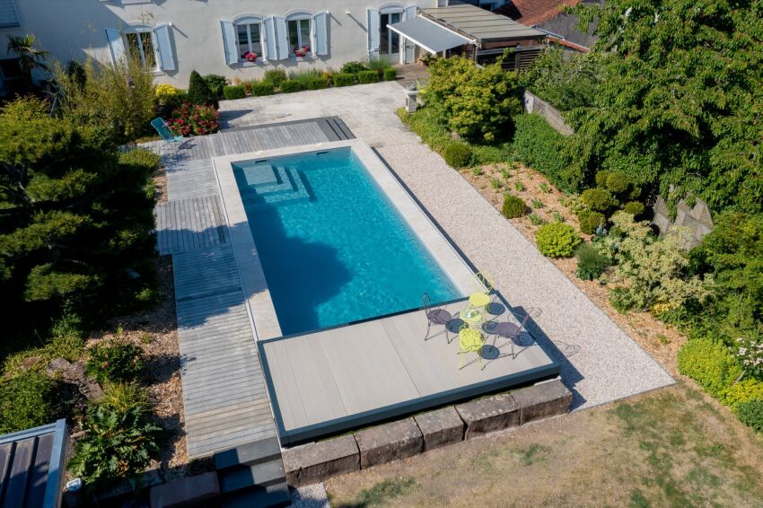 Une réalisation l'esprit piscine, Pauchard Paysages, photo : Nicolas Dohr&nbsp;&nbsp;